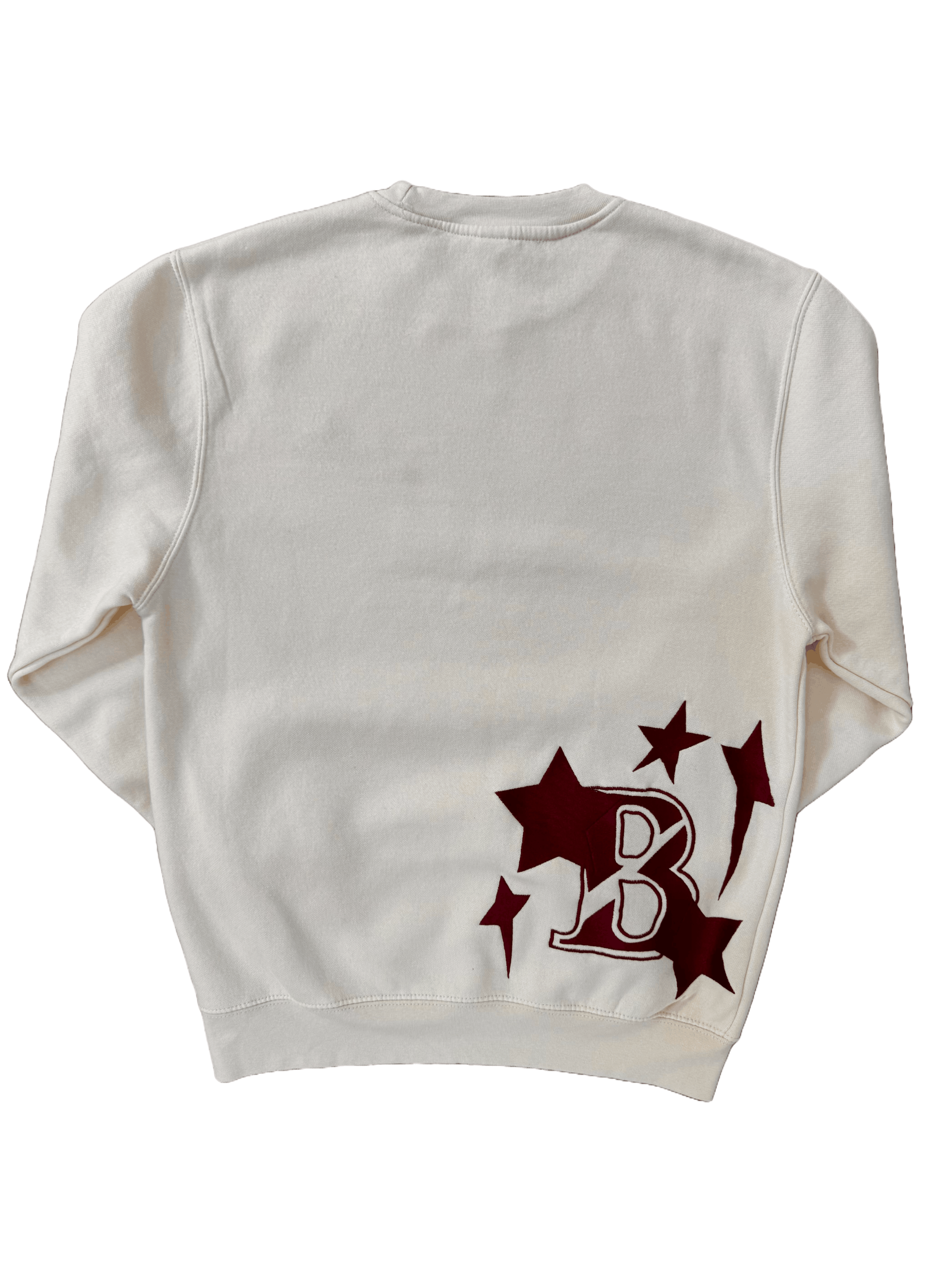 Cream "B" Stars Crewneck