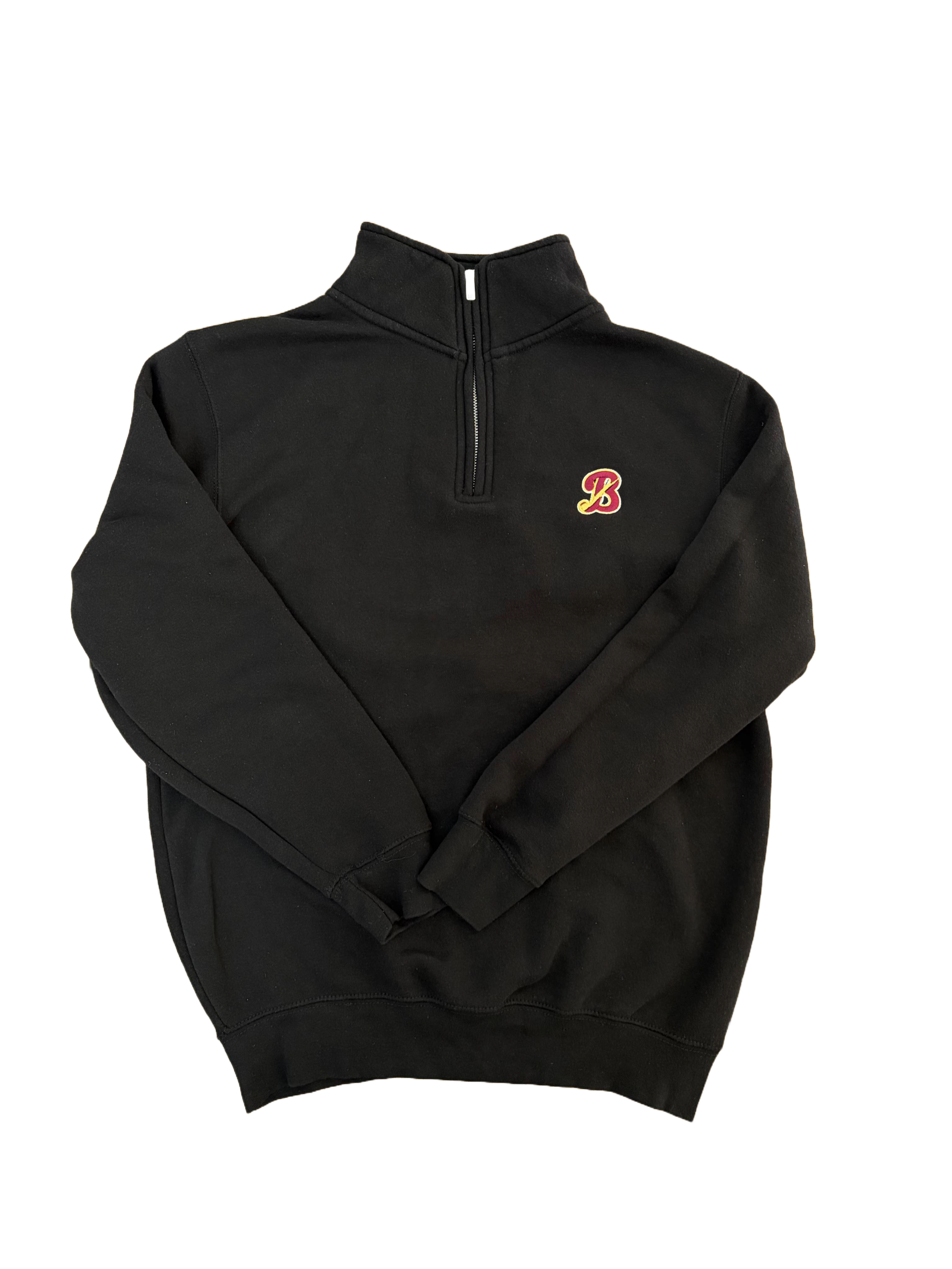 Black "B" Quarter-Zip