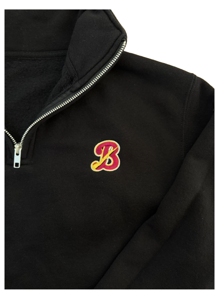 Black "B" Quarter-Zip